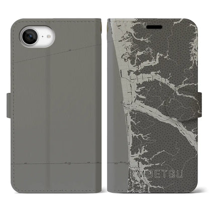 【遠別（北海道）】地図柄iPhoneケース（手帳タイプ）