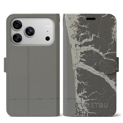 【遠別（北海道）】地図柄iPhoneケース（手帳タイプ）