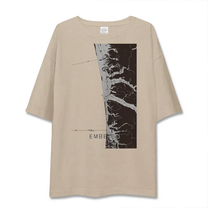 【遠別（北海道）】地図柄ビッグシルエットTシャツ