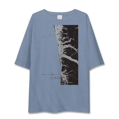 【遠別（北海道）】地図柄ビッグシルエットTシャツ