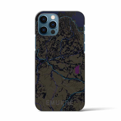 【江迎（長崎県）】地図柄iPhoneケース（バックカバータイプ）