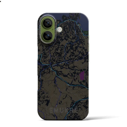 【江迎（長崎県）】地図柄iPhoneケース（バックカバータイプ）