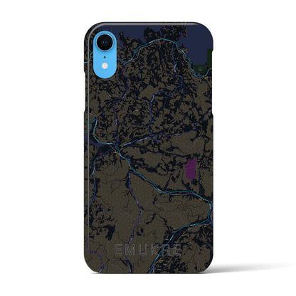 【江迎（長崎県）】地図柄iPhoneケース（バックカバータイプ）