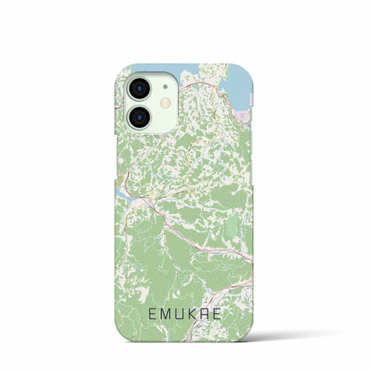 【江迎（長崎県）】地図柄iPhoneケース（バックカバータイプ）