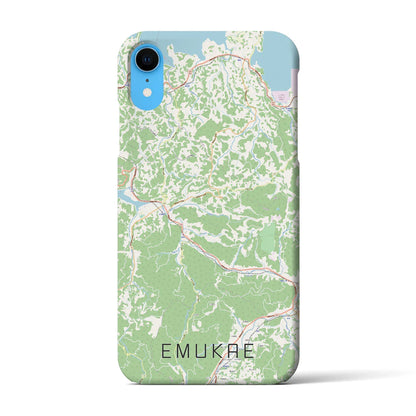 【江迎（長崎県）】地図柄iPhoneケース（バックカバータイプ）