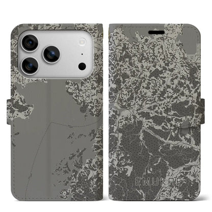 【江迎（長崎県）】地図柄iPhoneケース（手帳タイプ）