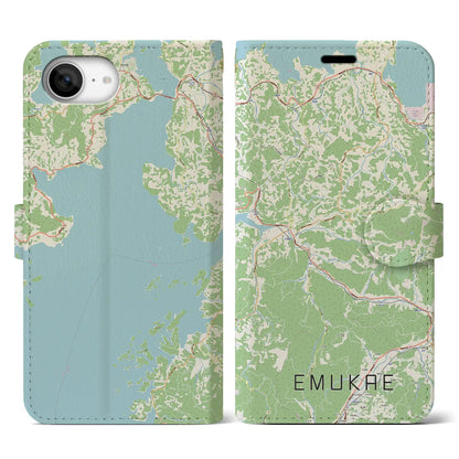 【江迎（長崎県）】地図柄iPhoneケース（手帳タイプ）