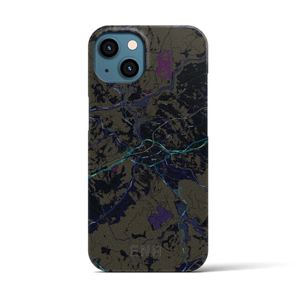 【恵那（岐阜県）】地図柄iPhoneケース（バックカバータイプ）