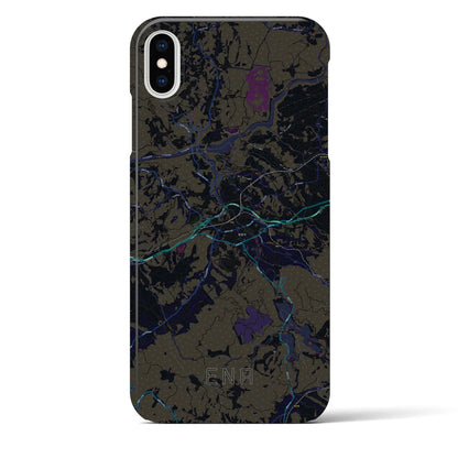 【恵那（岐阜県）】地図柄iPhoneケース（バックカバータイプ）