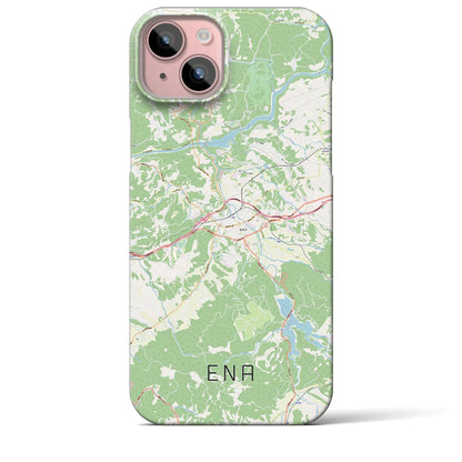 【恵那（岐阜県）】地図柄iPhoneケース（バックカバータイプ）