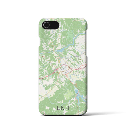 【恵那（岐阜県）】地図柄iPhoneケース（バックカバータイプ）