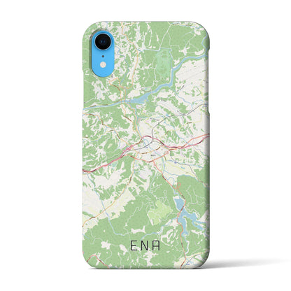 【恵那（岐阜県）】地図柄iPhoneケース（バックカバータイプ）