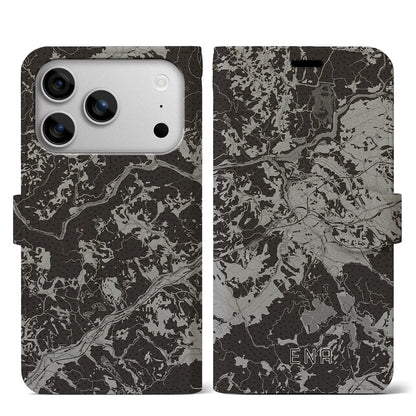 【恵那（岐阜県）】地図柄iPhoneケース（手帳タイプ）