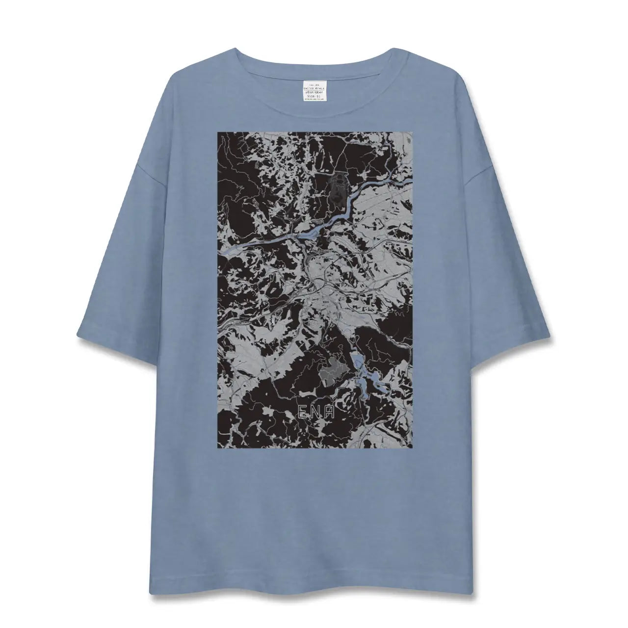 【恵那（岐阜県）】地図柄ビッグシルエットTシャツ