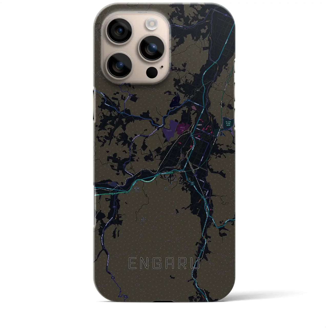 【遠軽（北海道）】地図柄iPhoneケース（バックカバータイプ）