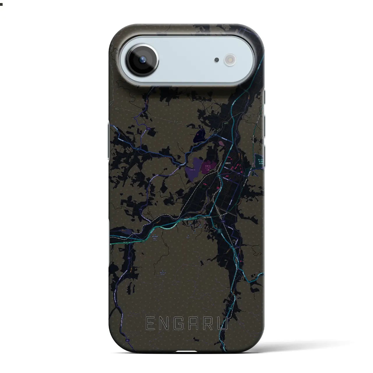 【遠軽（北海道）】地図柄iPhoneケース（バックカバータイプ）