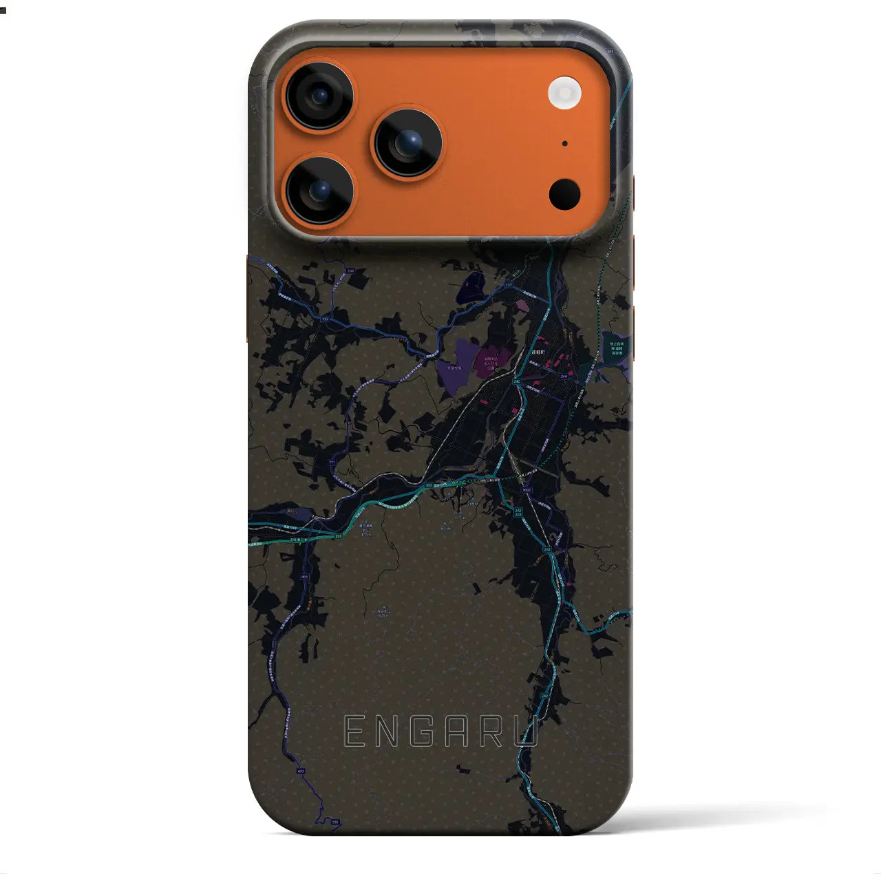 【遠軽（北海道）】地図柄iPhoneケース（バックカバータイプ）