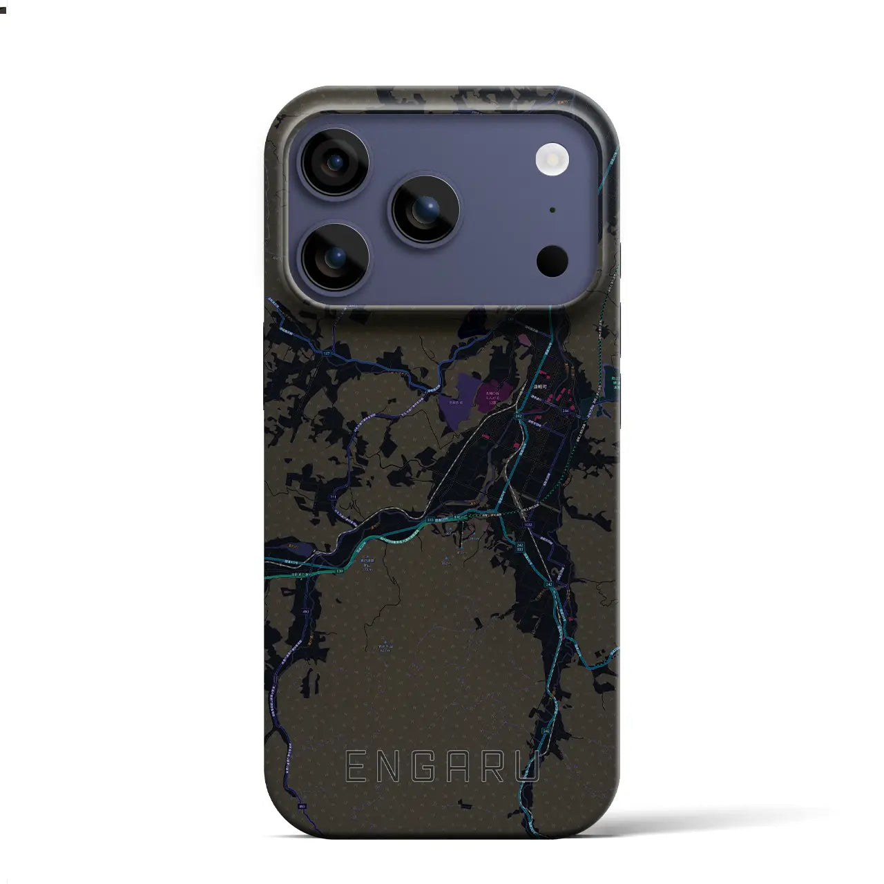 【遠軽（北海道）】地図柄iPhoneケース（バックカバータイプ）