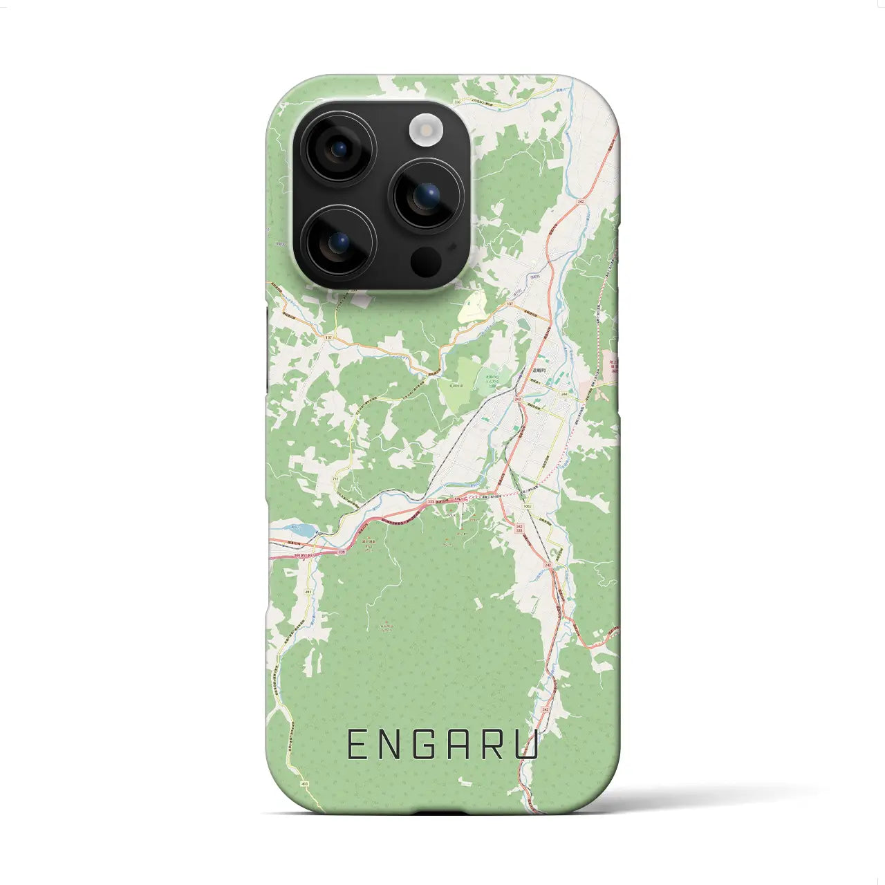 【遠軽（北海道）】地図柄iPhoneケース（バックカバータイプ）