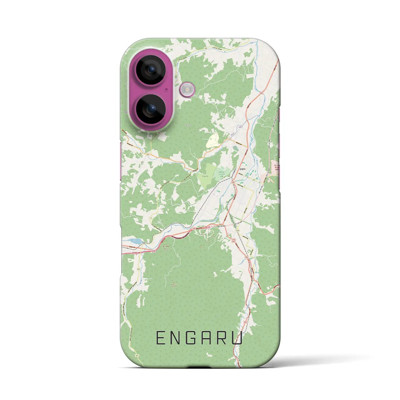 【遠軽（北海道）】地図柄iPhoneケース（バックカバータイプ）