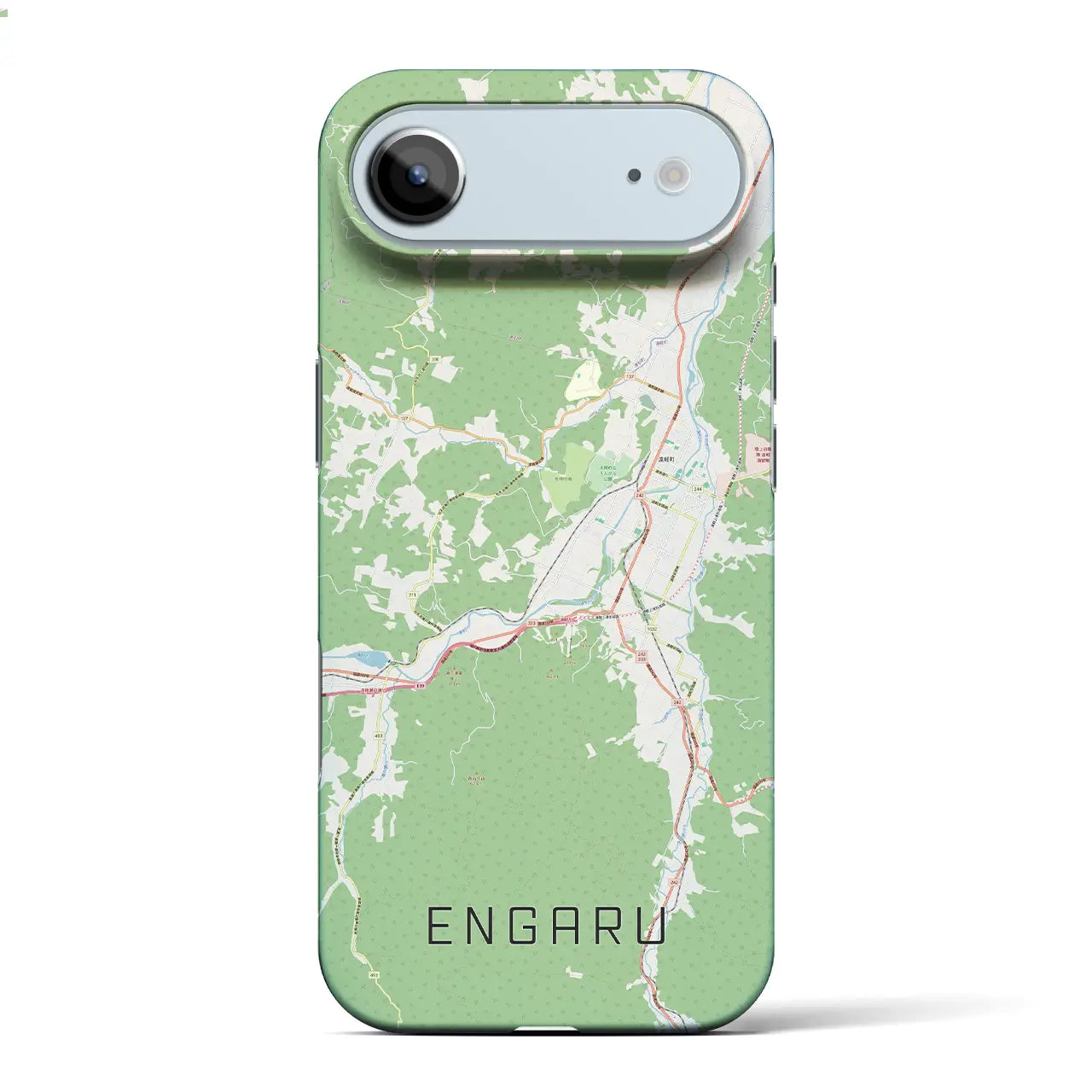 【遠軽（北海道）】地図柄iPhoneケース（バックカバータイプ）