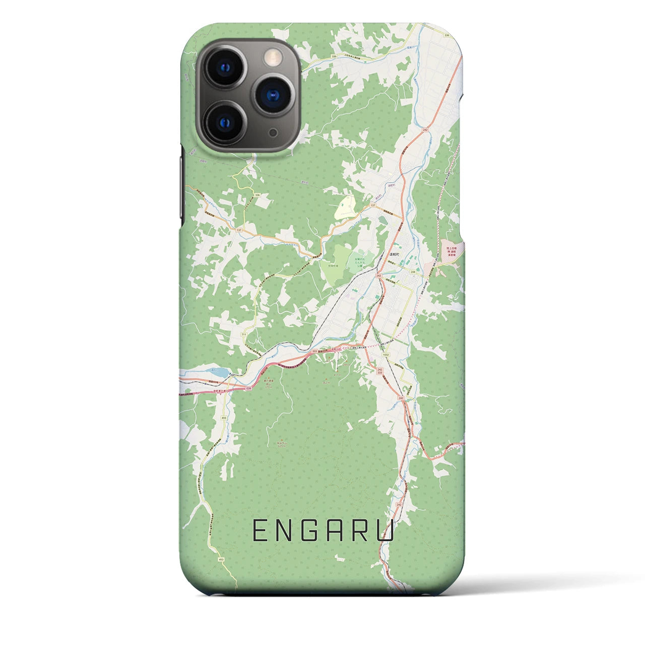 【遠軽（北海道）】地図柄iPhoneケース（バックカバータイプ）