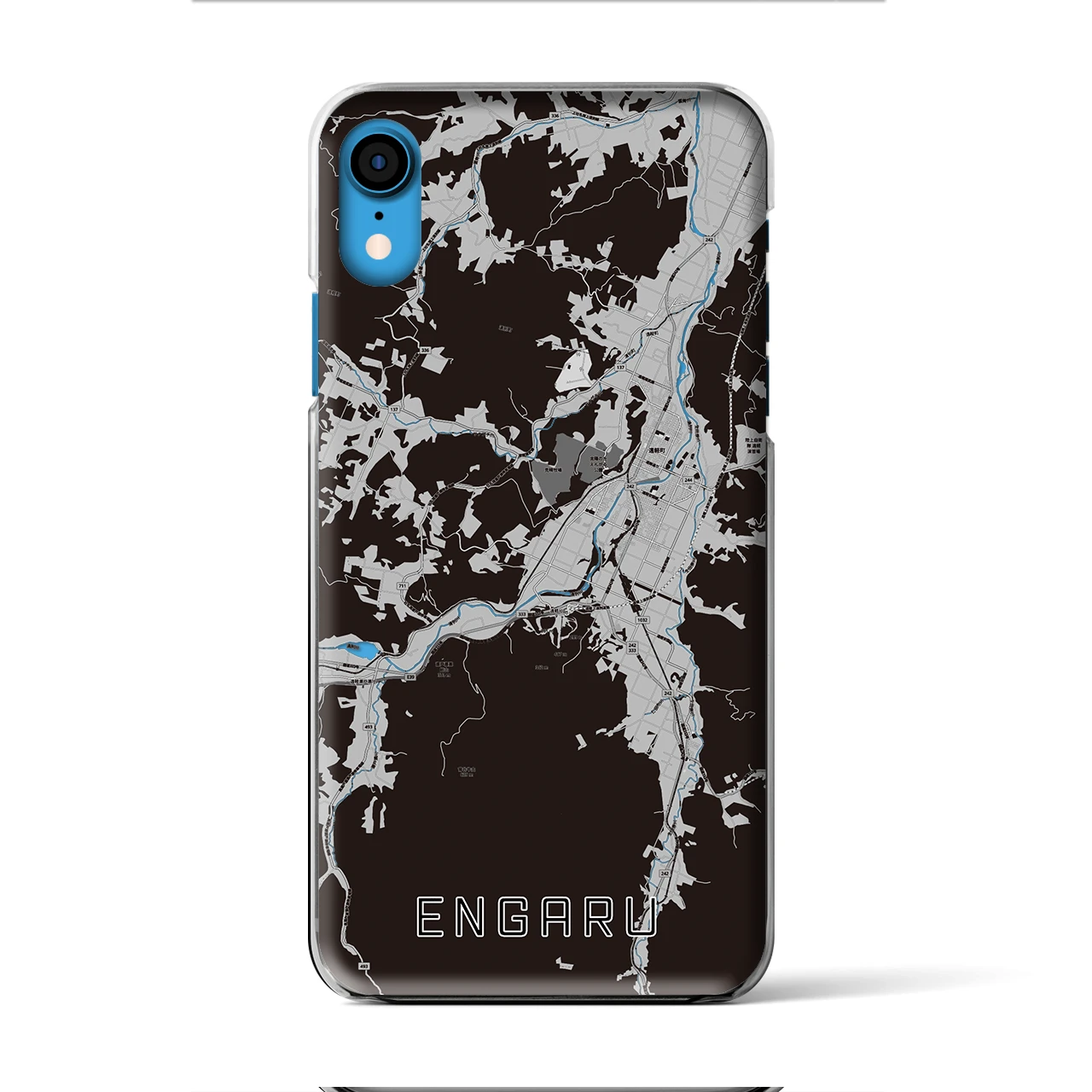 【遠軽（北海道）】地図柄iPhoneケース（クリアタイプ）