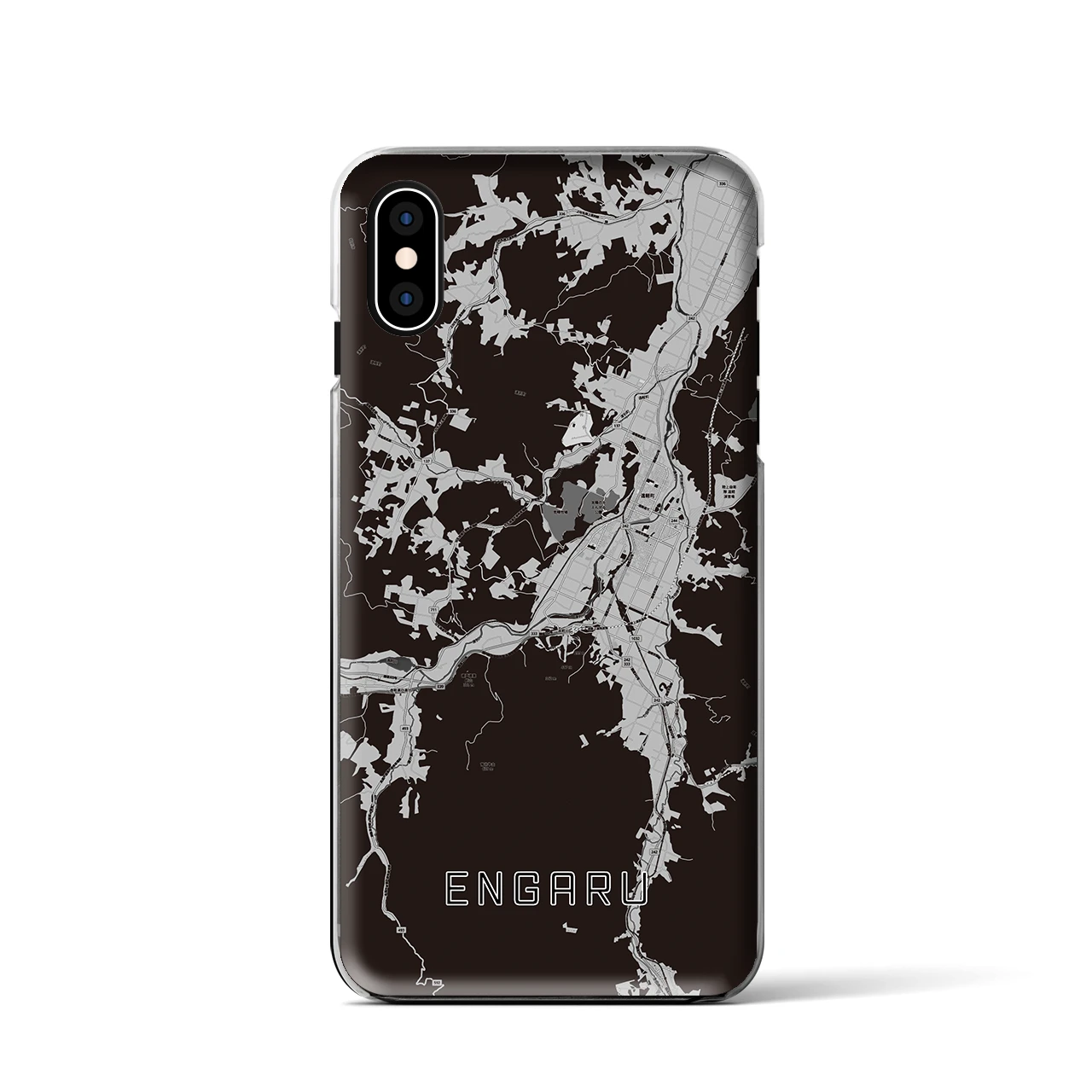 【遠軽（北海道）】地図柄iPhoneケース（クリアタイプ）