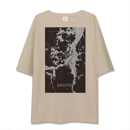 【遠軽（北海道）】地図柄ビッグシルエットTシャツ