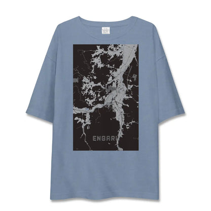【遠軽（北海道）】地図柄ビッグシルエットTシャツ