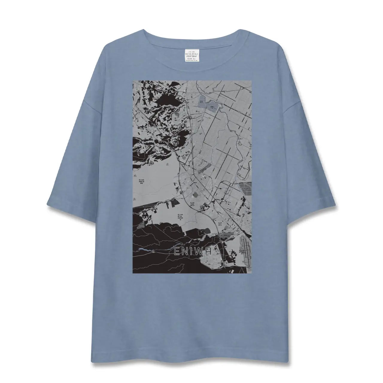 【恵庭（北海道）】地図柄ビッグシルエットTシャツ