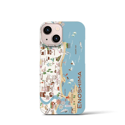 【江ノ島】イラストマップiPhoneケース（バックカバータイプ）