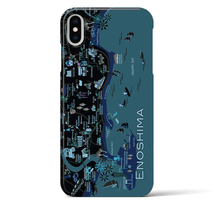 【江ノ島】イラストマップiPhoneケース（バックカバータイプ）