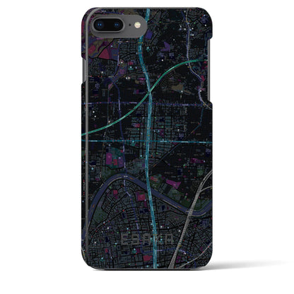 【江坂（大阪府）】地図柄iPhoneケース（バックカバータイプ）