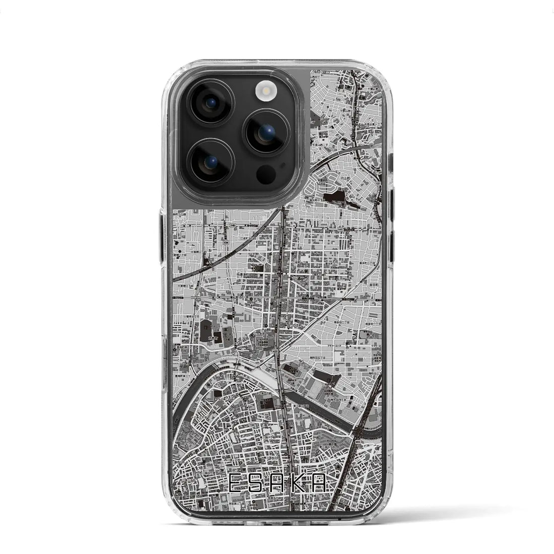 【江坂（大阪府）】地図柄iPhoneケース（MagSafeタイプ）