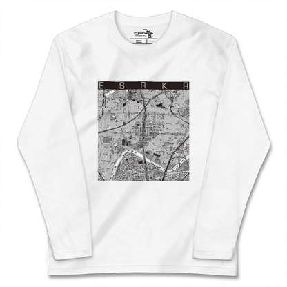 【江坂（大阪府）】地図柄ロングスリーブTシャツ