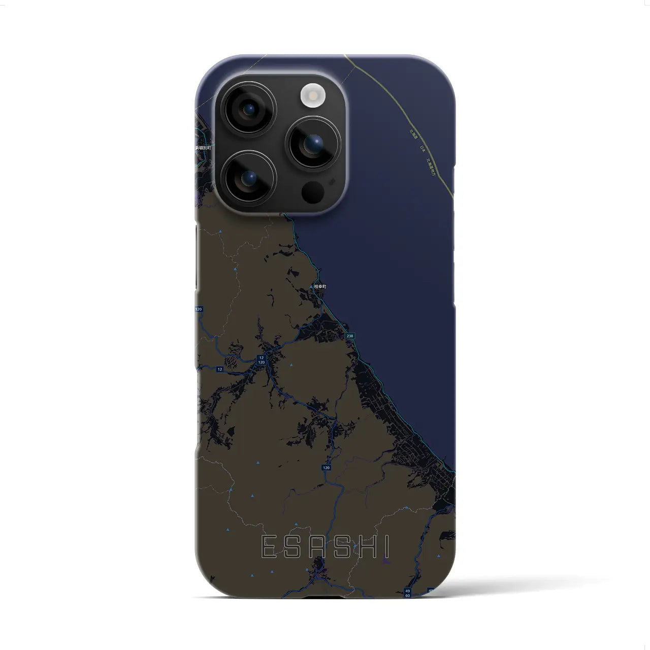 【枝幸（北海道）】地図柄iPhoneケース（バックカバータイプ）