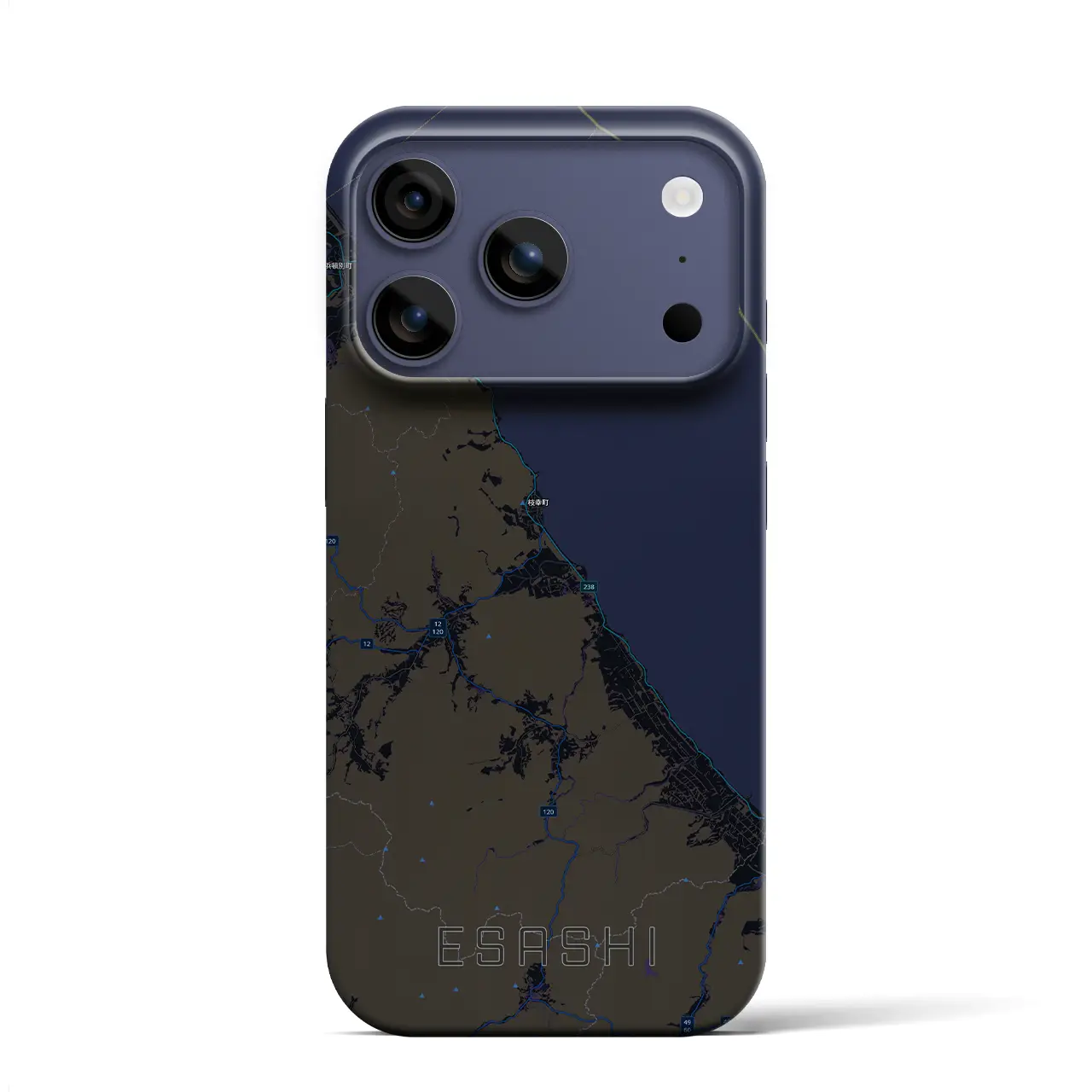 【枝幸（北海道）】地図柄iPhoneケース（バックカバータイプ）