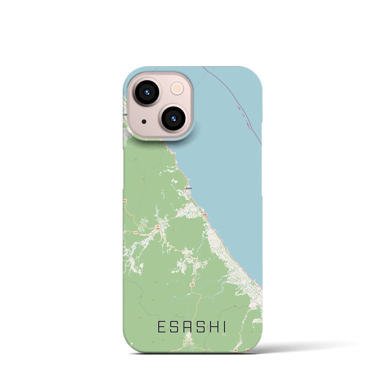 【枝幸（北海道）】地図柄iPhoneケース（バックカバータイプ）
