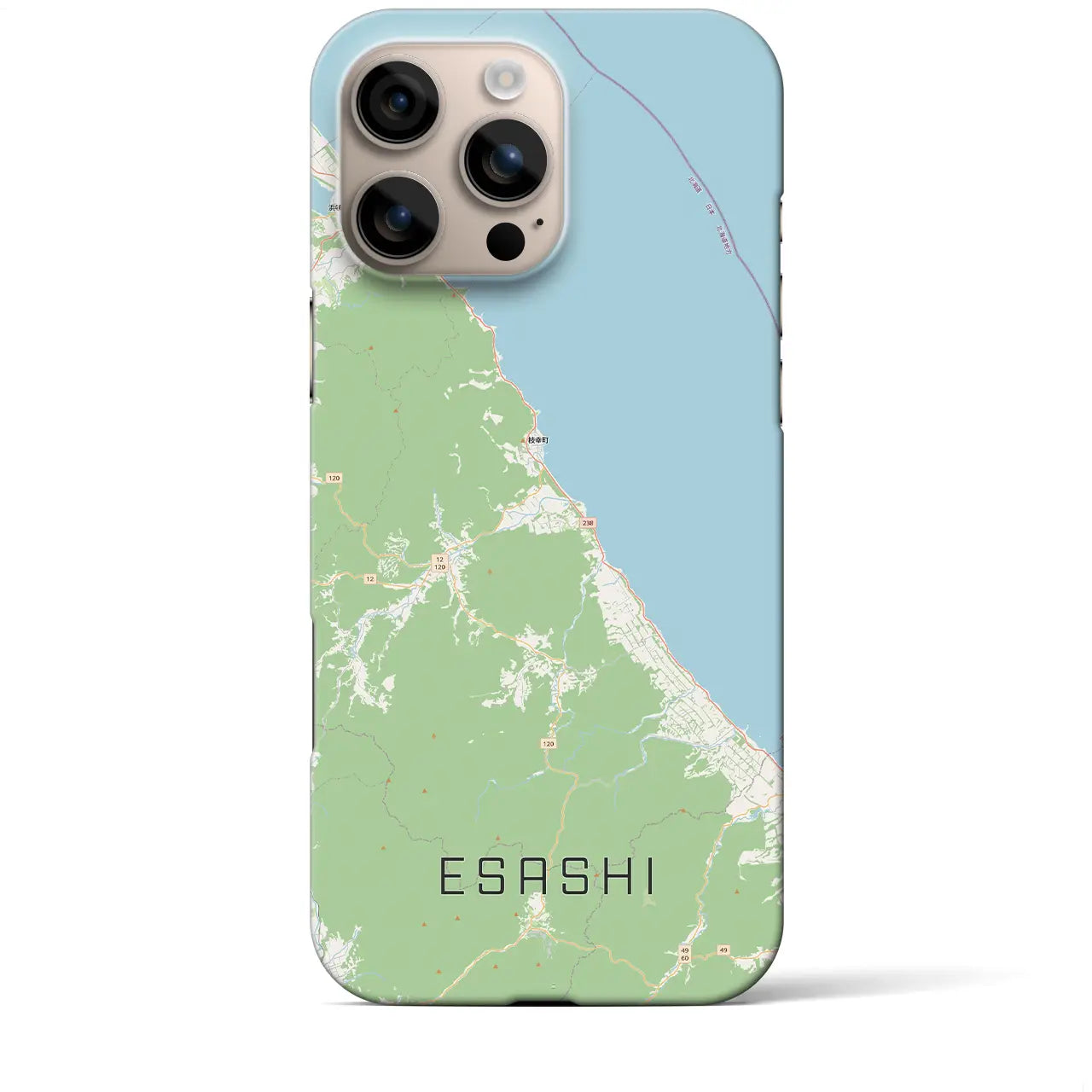【枝幸（北海道）】地図柄iPhoneケース（バックカバータイプ）