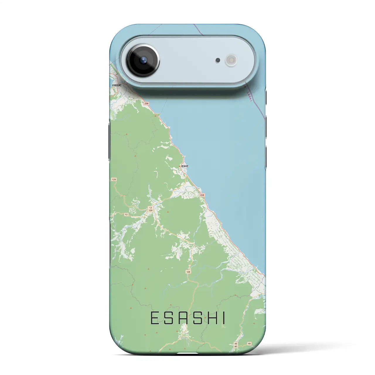 【枝幸（北海道）】地図柄iPhoneケース（バックカバータイプ）