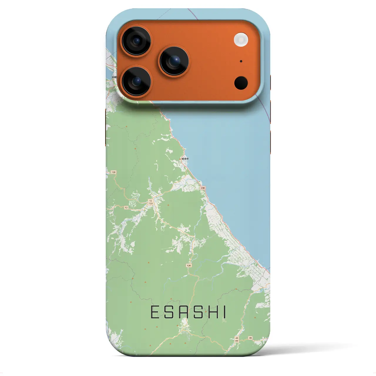 【枝幸（北海道）】地図柄iPhoneケース（バックカバータイプ）