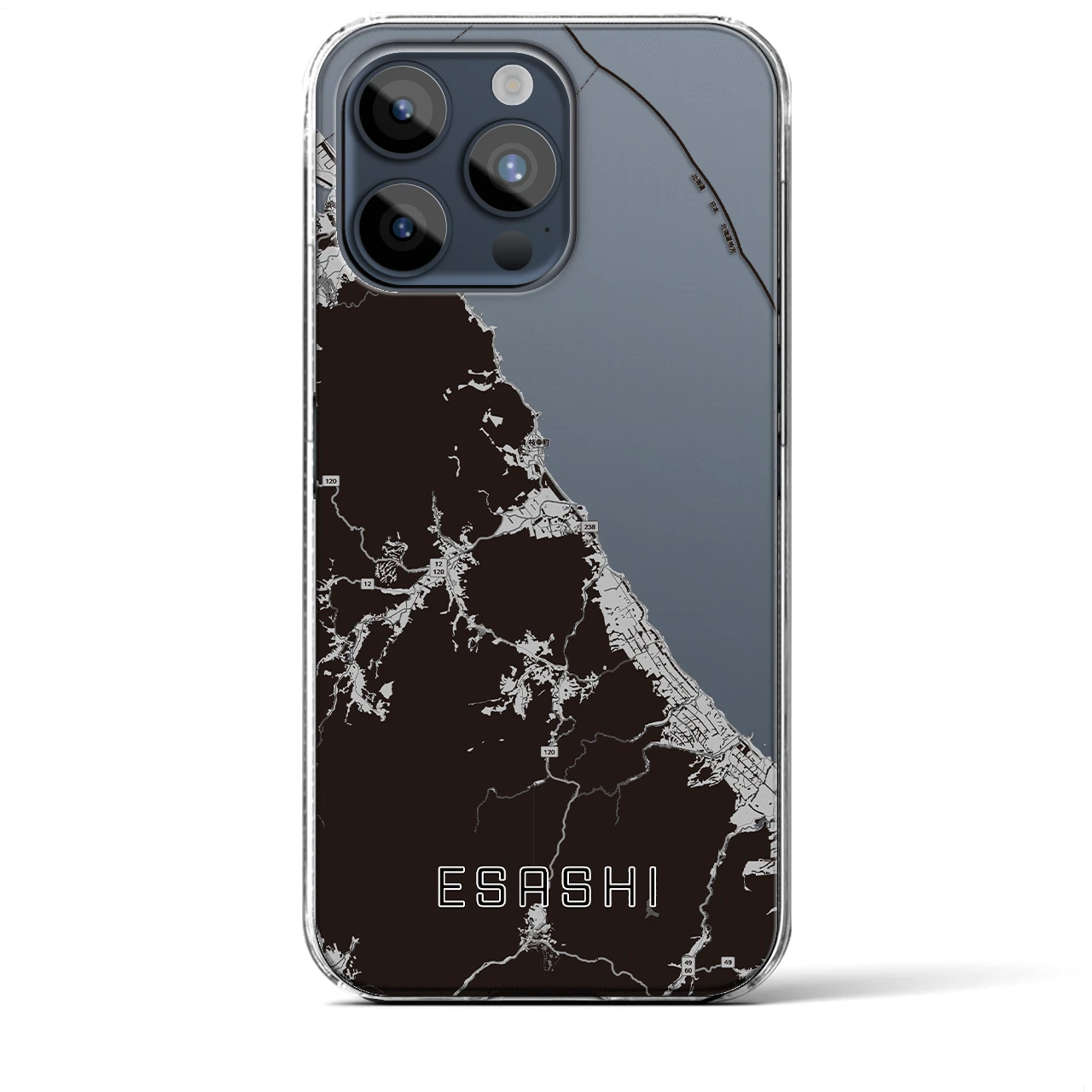 【枝幸（北海道）】地図柄iPhoneケース（クリアタイプ）
