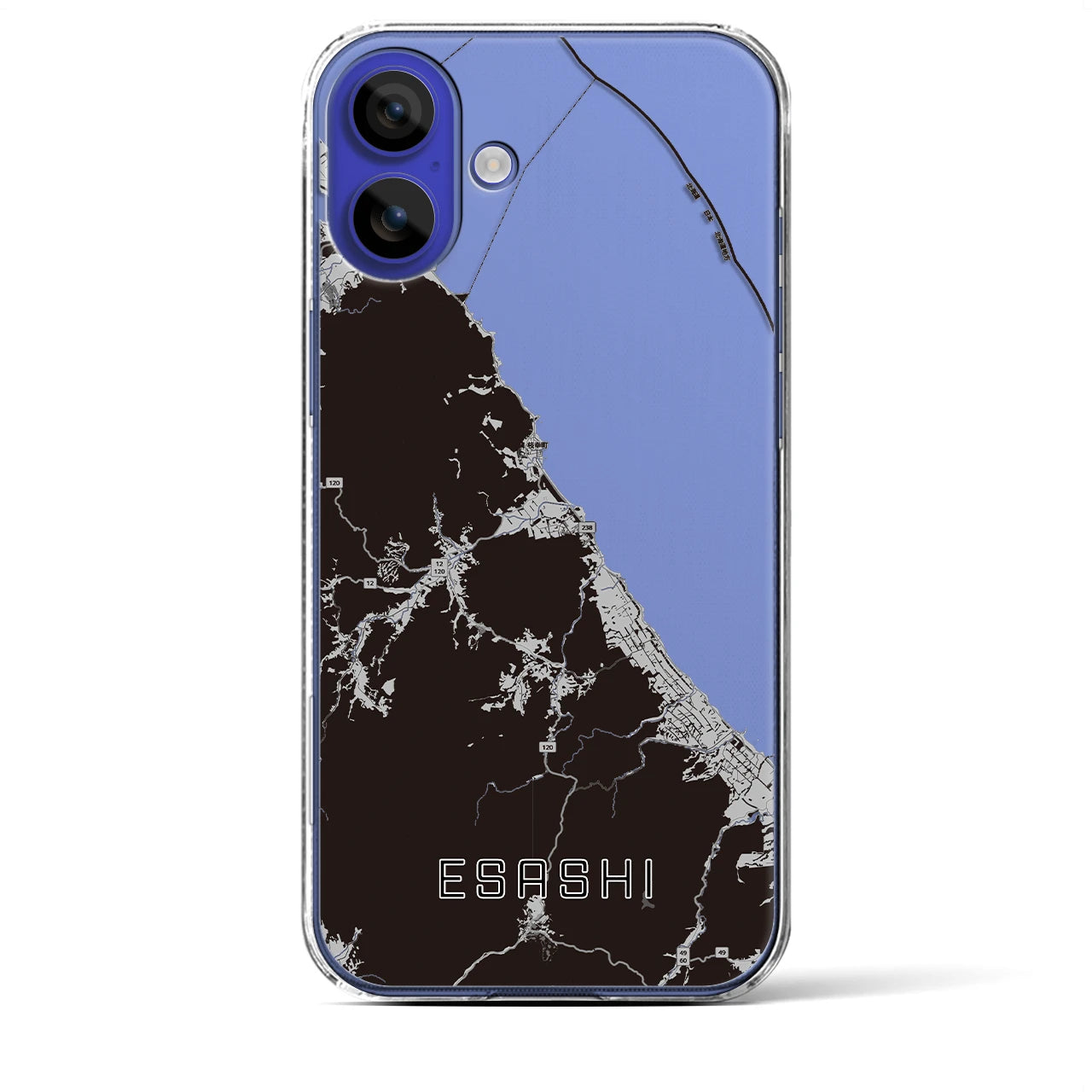 【枝幸（北海道）】地図柄iPhoneケース（クリアタイプ）