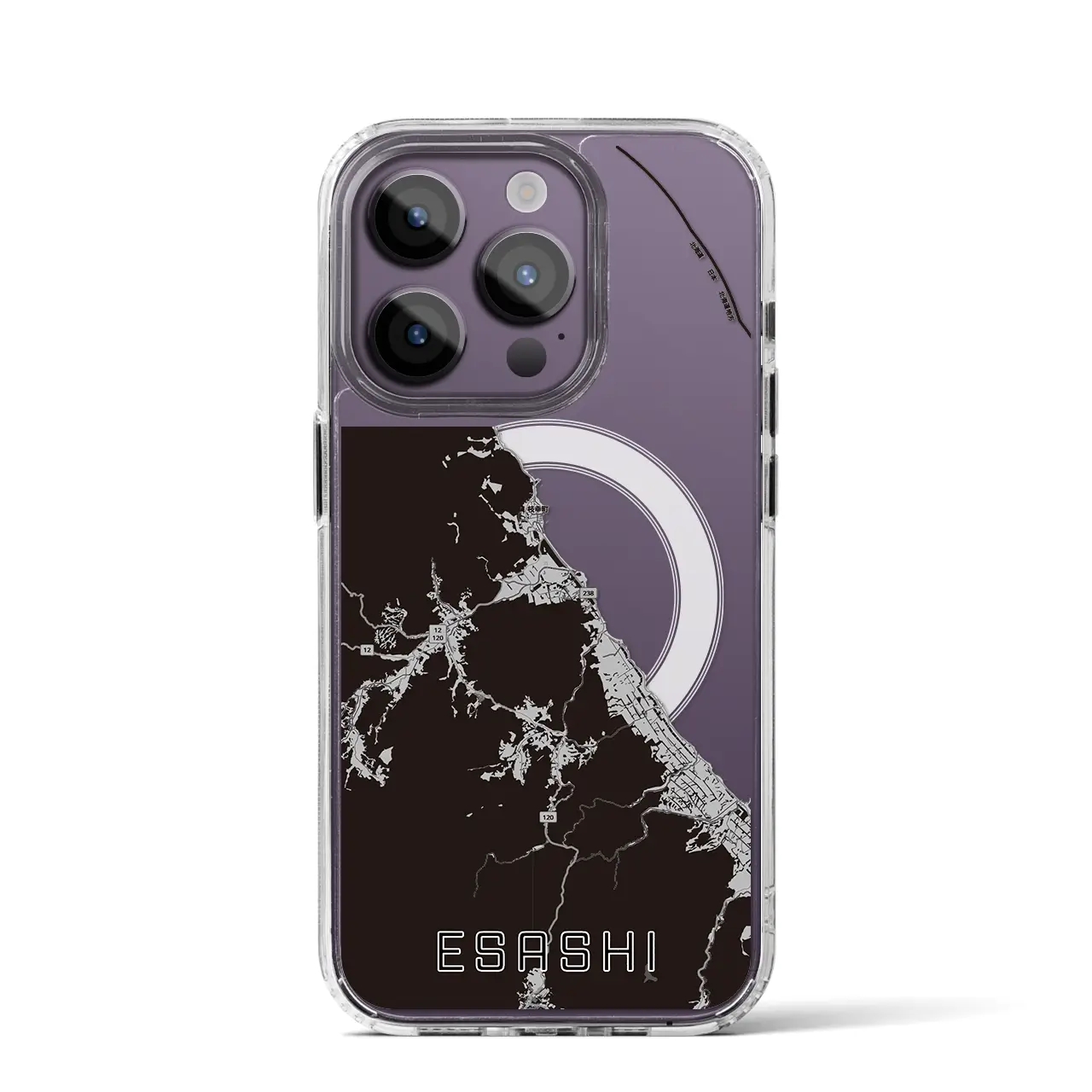 【枝幸（北海道）】地図柄iPhoneケース（MagSafeタイプ）