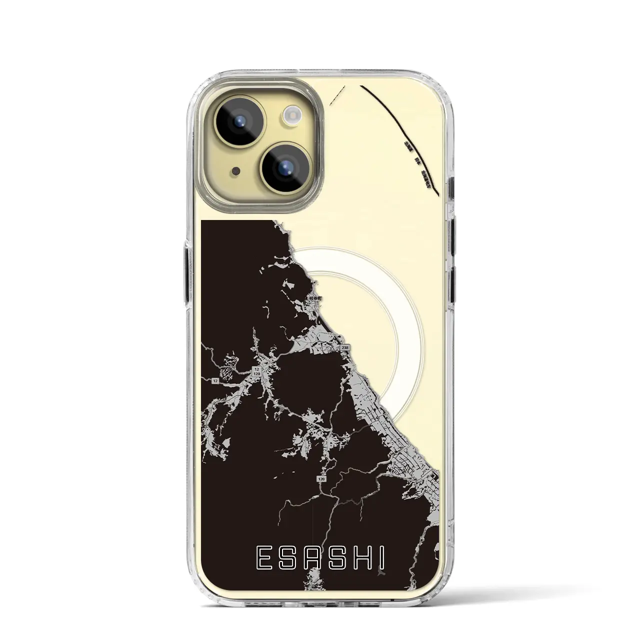 【枝幸（北海道）】地図柄iPhoneケース（MagSafeタイプ）
