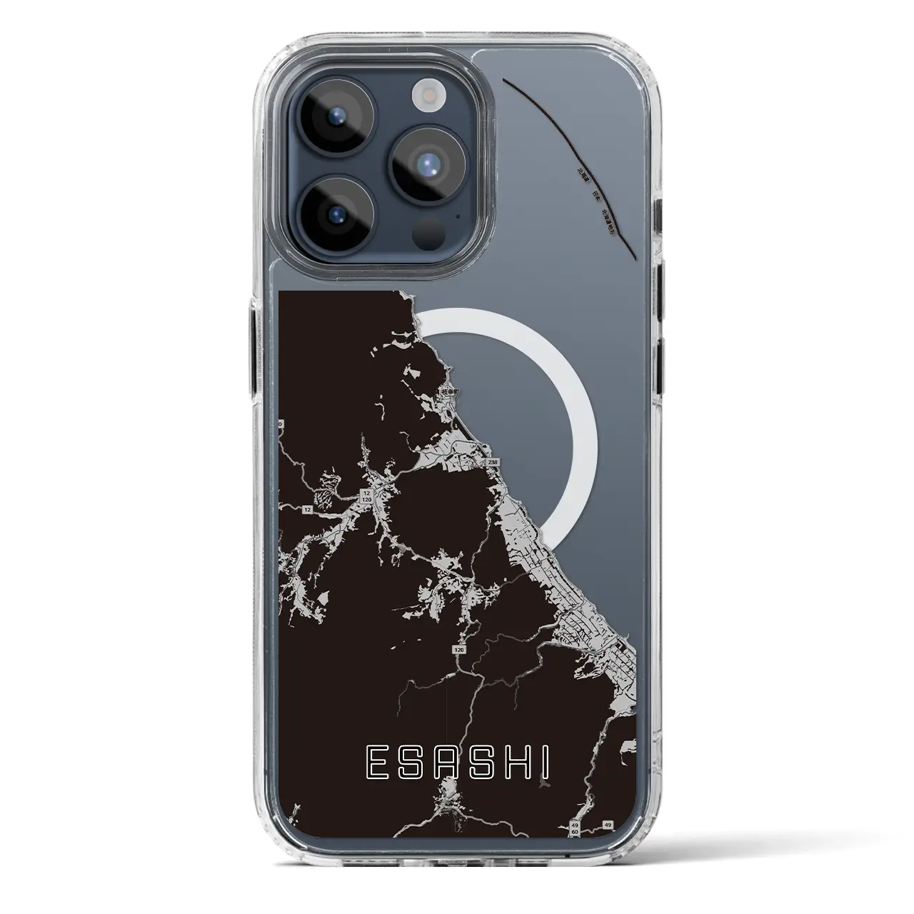 【枝幸（北海道）】地図柄iPhoneケース（MagSafeタイプ）
