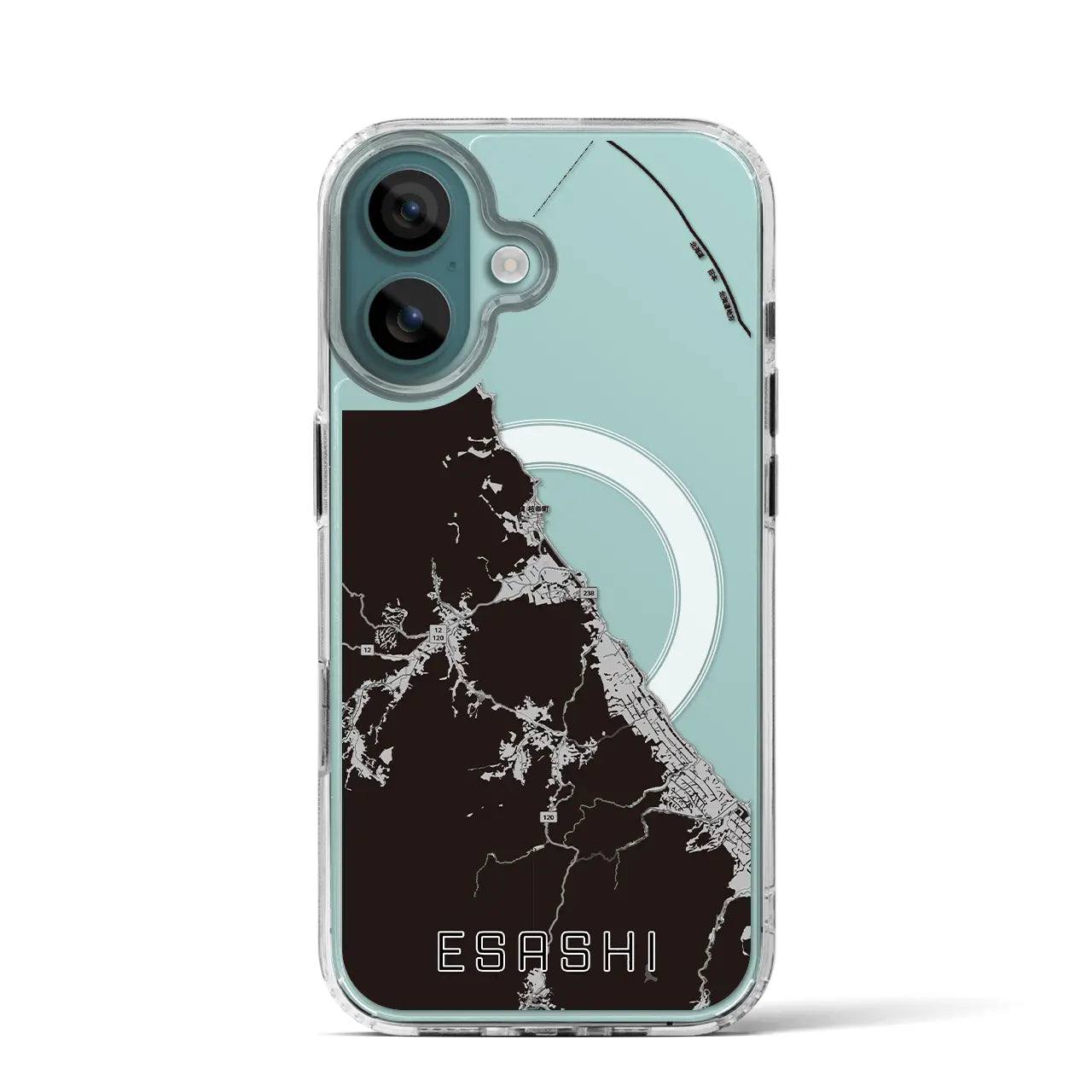 【枝幸（北海道）】地図柄iPhoneケース（MagSafeタイプ）