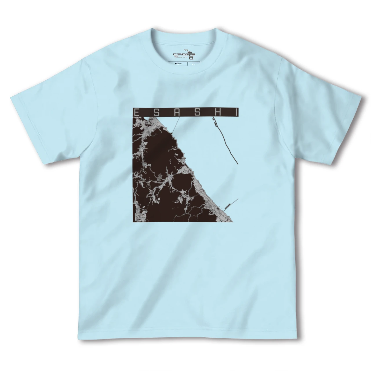 【枝幸（北海道）】地図柄ヘビーウェイトTシャツ