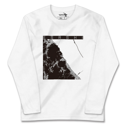 【枝幸（北海道）】地図柄ロングスリーブTシャツ